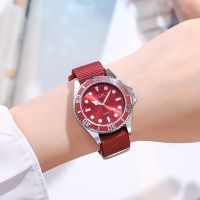 GEDI hot-selling womens watch fashion cloth belt temperament ladies waterproof watch live broadcast 9547 Fangsheng clock 【QYUE】