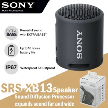 Sony SRS-XB13 EXTRA BASS Wireless Bluetooth Portable Lightweight Compact  Travel Speaker, IP67 Waterproof & Durable for Outdoor, 16 Hr Battery, USB