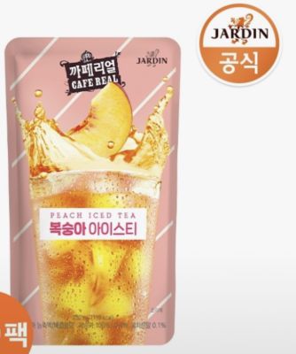 น้ำผลไม้เกาหลี Jardin เครื่องดื่มสำเร็จรูปเกาหลีพร้อมดื่ม หอม อร่อย น้ำซองเกาหลี สุดฮิตจากเกาหลี 230ml 복숭아 아이스티  from korea