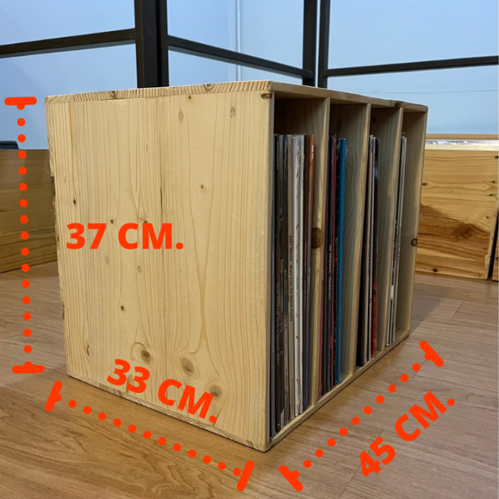 ลังไม้เก็บแผ่นเสียง-ลังวางแผ่นเสียง-ลังไม้วางแผ่นเสียง