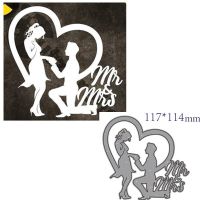 ◎ metal cutting dies cut die mold wedding MR MRS decoration Scrapbook paper craft knife mould blade punch stencils dies