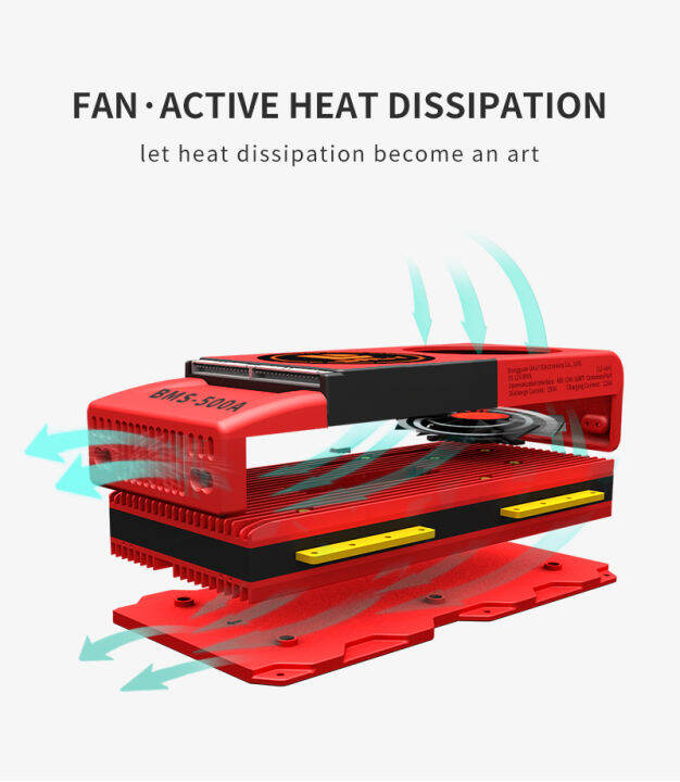 daly-14s-48v-bms-nmc-li-ion-bms-80a-100a-120a-150a-200a-250a-pcb-bms-balance-พอร์ตทั่วไปพร้อมพัดลม