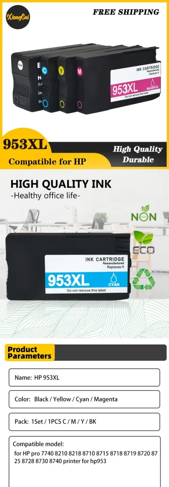 953XL Compatible Ink Cartridge 953 953XL for HP 953 Pro 7720 7740 8210 8218  8710 8715 8718 8719 8720 8725 8728 8730 8740 Printer - AliExpress