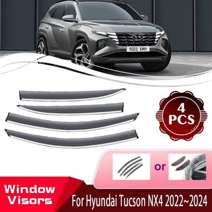 Window Visors For Hyundai Tucson Tu-Són NX4 2022 2023 2024 Car Window ...