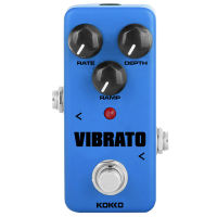 Kokko Fvb2 Vibrato แบบพกพามินิ Vibrato กีตาร์ไฟฟ้าผลแบบดั้งเดิม Vibrato Effector กีตาร์เบสอุปกรณ์เสริม