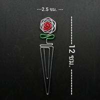 ที่คั่นหนังสือดอกกุหลาบ Rose Bookmark