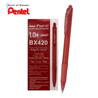 Pentel ปากกาลูกลื่น เพนเทล IFeel-it 1.0mm (แพ็ค 12 ด้าม) - หมึกสีแดง