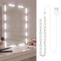 LED Make Up Mirror Light Strip USB Vanity กระจกแต่งหน้าไฟห้องอาบน้ำ Dressing Table Lighting Dimmable LED Wall Lamp