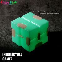Ls【คลังสินค้าพร้อม】 Luminous 2X2 Infinite Magic Cube Stickerless Infinite Flipping Macaron Speed Cube Decompression ของเล่นเพื่อการศึกษา1【cod】