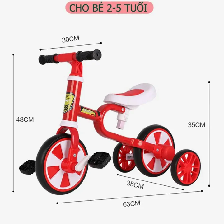 Xe chòi chân thăng bằng Motion 4 bánh có bàn đạp – No Brand >>> top1shop >>> lazada.vn