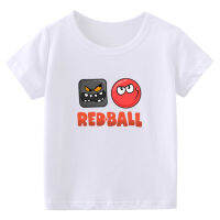 +2022 Funny Boys T-Shirts Gift Game Shop Red Ball 4 Cartoon Print Xorts Fashion Casual BabyyBurts Short Sleeve Hip Hop Tops