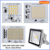 GRNGRENG6 10W 20W 30W 50W 100W ชิปแอลอีดี เอสเอ็มดี2835 อินพุต220V ลูกปัดไฟฟลัดไลท์ ของใหม่ สีขาว/สีขาวอบอุ่น ลูกปัดโคมไฟไดรเวอร์ฟรี ไฟสปอตไลท์กลางแจ้ง