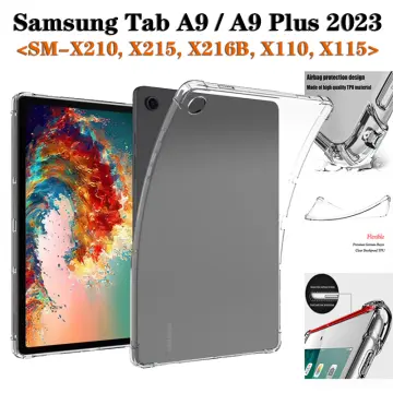 Soft Silicone Case For Samsung Galaxy Tab A9 Plus 11 2023 SM-X210 SM-X215  SM-X216 X210 Flexible TPU Shell Shockproof Black Cover
