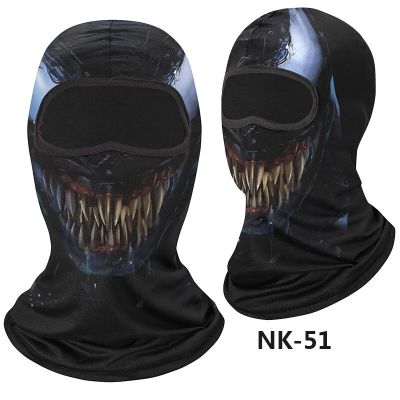 Hot New 3D Venom Balaclava Full Face Mask Buffe Bandana Skull Hiking Scarf Neck Gaiter Braga Cuello Hombre Face Shield Men Women
