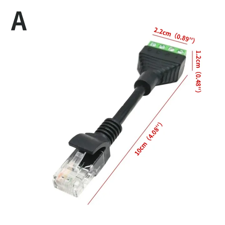 RJ45 To 4pin Terminal RJ45 Female Terminal Block Crystal Head Terminal