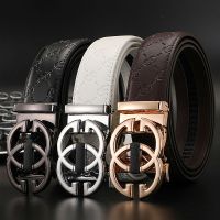 ✔❣✐  Top Leather Men Luxury Brand Designer fashion famous Belts for Jeans Male Metal g Buckle