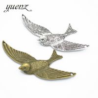 YuenZ 5 pcs Bird Charms Metal Pendant Diy Necklace Jewelry Handmade Accessories 72*40mm D533 DIY accessories and others