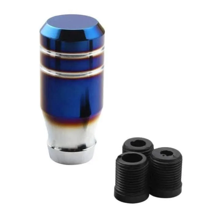 8CM 3 Aluminum Burnt Blue Universal Gear Shift Knob Shifter Lever Head