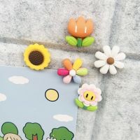 5pcs Pushpins Cute Colorful Sun Flower Push Pins Decoration Wall Cork Board Thumbtack Pin Drawing Office Binding Supply