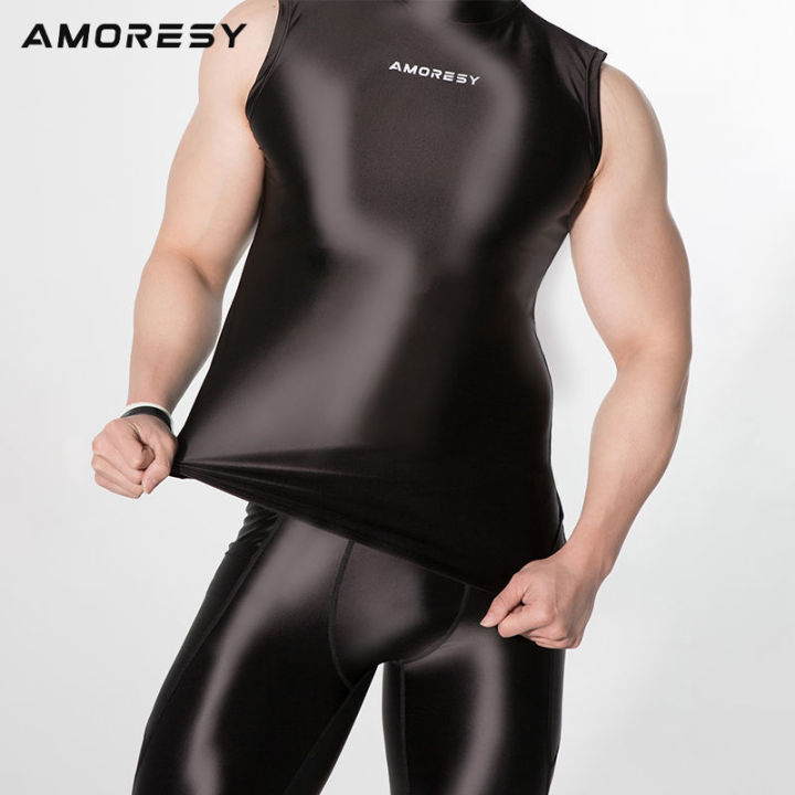 amoresy-poseidon-ซีรีส์ฟิตเนสยืดหยุ่นวิ่งเสื้อผ้าฟิตเนสรัดรูปเสื้อกั๊กกีฬาที่เย็นและเนียน