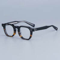 527 TRUE VINTAGE รอบกรอบแว่นตาสีแดงคุณภาพเดิม Acetate แว่นตาคลาสสิก Handmade แฟชั่นแว่นตา