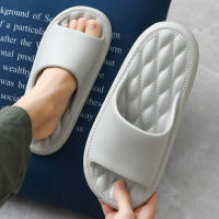 Summer Men Women Slippers Plaid Massage Sole Outside Non-slip Heel Casual Beach Couples Solid Slides Home Slipper Big Size 49