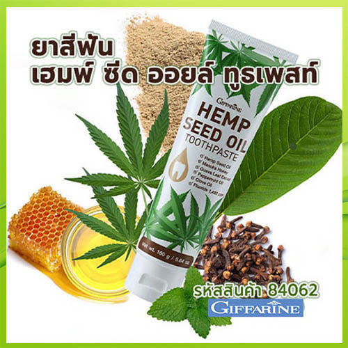 ขายของแท้ดีต่อปากและฟัน-ยาสีฟันน้ำมันเมล็ดกัญชง-กิฟารีนเฮมพ์ซีดออยล์ทูธเพสท์ยิ่งใช้ยิ่งฟิน-ดูแลสุขภาพช่องปากโดยรวม-จำนวน1ชิ้น-รหัส84062-ปริมาณ160กรัม-lung-d