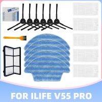 For iLife V55 Pro Hepa Filter Edge Side Brush Mop Cloths Rag Replacement Robotic Vacuum Cleaner Spare Part Accessory Kit