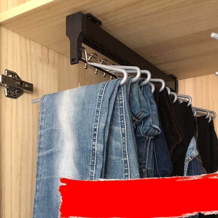 Extendable Closet Hanger PullOut Closet Valet Rod Adjustable Wardrobe