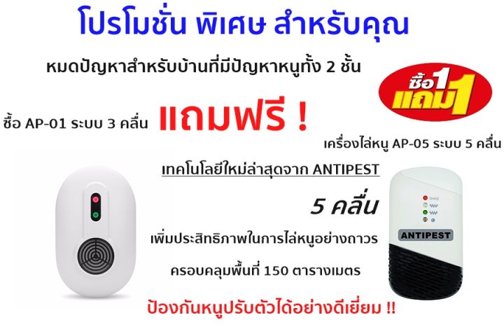 เครื่องไล่หนู-เครื่องไล่หนูและแมลง-รุ่น-ap-01-สำหรับบ้านทั่วไป-เทาวน์เฮ้าส์-ร้านค้า-100-ตรม-มีประกันจากผู้ขาย