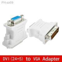 DVI (24 5) to VGA Adapter Converter DVI 24 5 Pin Male to VGA Female 1080P Converter Adapter for HDTV Monitor Computer PC Laptop