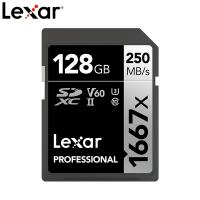 Lexar การ์ด SD 1667X เมกะไบต์/วินาที250ของแท้64GB 128GB 256GB การ์ดความจำ SDXC UHS-II V60 U3 C10แฟลชการ์ด4K สำหรับกล้อง