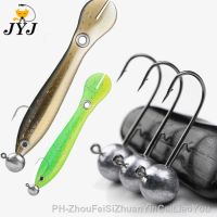 【YF】 JYJ 10pcs/lot round head fishing jig hook for casting with soft worm lure bait bass