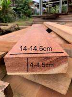 ไม้ทองบึง(2สี)(Wood)ขนาด 2" x 6" ชื่อไม้ Kempas-AB Wood มีสีแดง+สีขาว เนื้อแข็ง(ไสกบพร้อมนำไปใช้งาน)