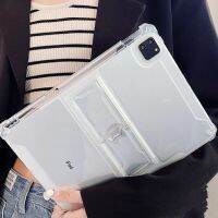 สำหรับiPad Pro 11 2022 10th Gen 10.9 "M2 กรณีกันชนเกราะกันกระแทกโปร่งใสStand HolderสำหรับiPad Mini 5 12.9 Air 3 Mini 4 5 9.7 10.2 10.9