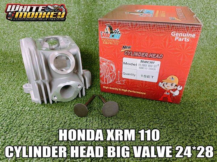 HACHI HONDA XRM 110 CYLINDER HEAD BIG VALVE 24MM*28MM | Lazada PH