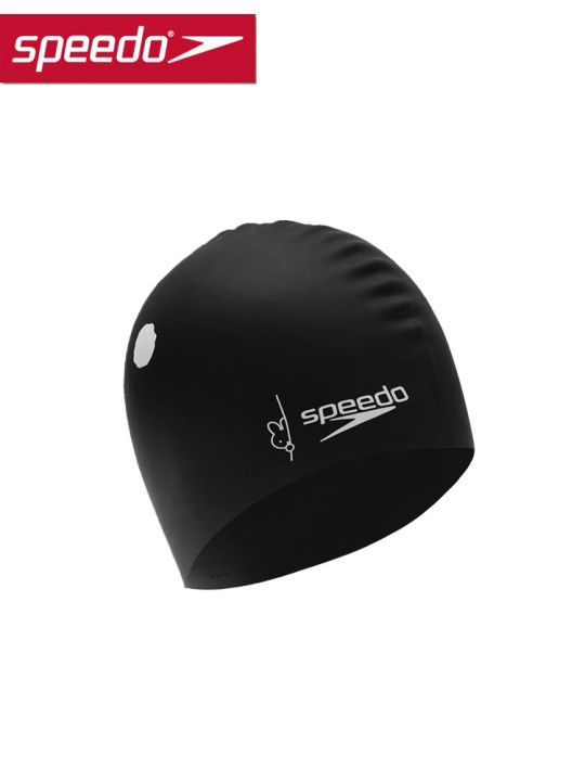 speedo-speedo-หมวกว่ายน้ำซิลิโคนสำหรับสุภาพสตรีหมวกกันน้ำปิดหูกันหนาวหมวกว่ายน้ำผู้ใหญ่หมวกว่ายน้ำชาย