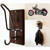 Motorcycle Helmet Holder Wall-Mounted Hat Cloth Hanger Display Household Key Holders Motorcycle Helmet Rack Storage Organizer