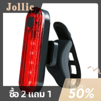 Jollic ไฟท้ายจักรยานกันน้ำขี่ด้านหน้าไฟท้าย LED USB cycling TAIL Lamp