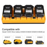 For Dewalt DCB104 Multiport Simultaneous Fast Charger For Dewalt XR 10.8V 12V 14.4V 18V 20V FlexVolt 20V DCB127 DCB105