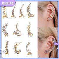 CUTE-FA 1อุปกรณ์เสริมสำหรับ PC เครื่องประดับแฟชั่นของขวัญใบหูเจาะ Rhinestone หูหนีบหูตัดต่างหูข้อมือ