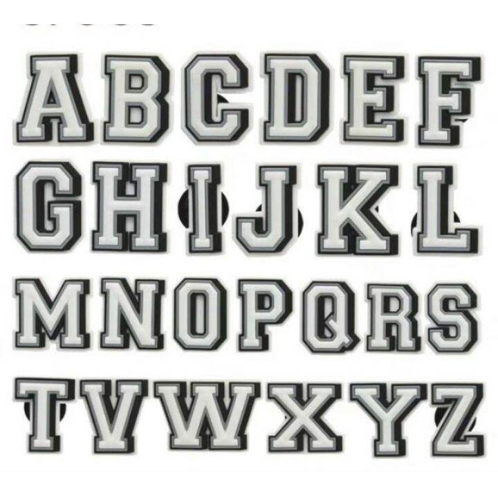 Letters Numbers Jibbitz Croc Shoe Charms