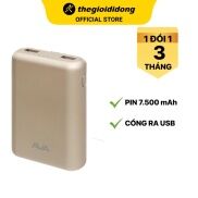Pin sạc dự phòng7500mAh AVA LA 10K-1 Gold hàng like new giá rẻ mới 98