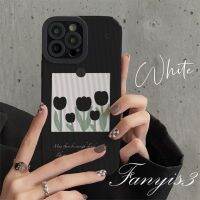 【Great. Cell phone case】 Fanyis3?OPPO A57 A76 A96 A16s A16 A33 A15 F9Pro A53 A1K A93 A94 A95 A5s A32 A15s A54 A9 A55 Reno A74 7 6 5 6Z A3s A5ดอกทิวลิปสีดำเคสนิ่มใส่โทรศัพท์ฝาครอบป้องกัน