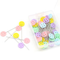 Factory In Stock Light Color Button Head Big Head Register Pin Creative Patchwork Positioning Pin Quilting Straight Needle Ornament Needle