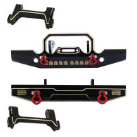 TRX-4M Brass Front Rear Bumper with Mount for 1/18 RC Crawler Car TRX4M Bronco Upgrade Parts Electrical Connectors