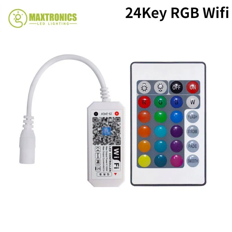 DC12-24V 28-Key RF Remote Magic Home WiFi LED RGBCW Controller For RGB+CCT  LED Strip Lights