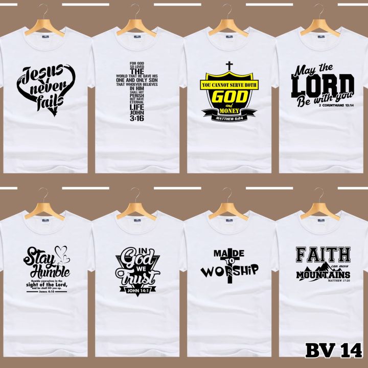 Best Christian Bible Verses Design of Cotton Spandex T Shirts ...