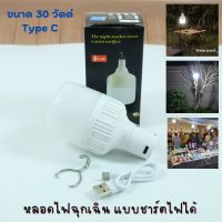 [No.2962] หลอดไฟ LED พกพาแบบชาร์จ หลอดไฟตั้งแคมป์ไร้สาย สามารถใช้งานอเนกประสงค์ พร้อมที่ชาร์จ ขนาด 30 วัตต์