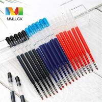 MMLUCK เครื่องเขียนสำนักงานเขียนอย่างราบรื่นปากกาหัวเล็ก99มม. เติมปากกาหมึกเจลเป็นกลางเติมปากกาเจลสีแดงสีดำสีน้ำเงิน